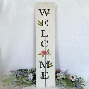 Wood Pallet Art Floral Welcome Sign Wall Accents Hanging Home Decor